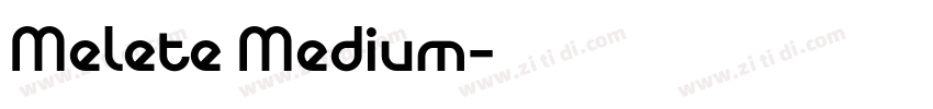 Melete Medium字体转换